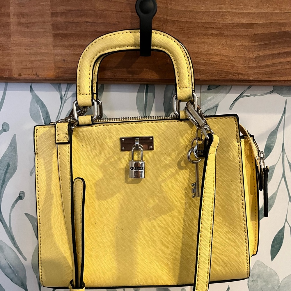 Yellow Guess Handbag